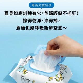 MOTHER-K LALAPOPO金盞花可沖式濕紙巾70抽(掀蓋款)*10