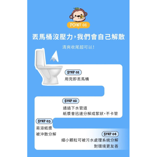 MOTHER-K LALAPOPO金盞花可沖式濕紙巾70抽(掀蓋款)*10